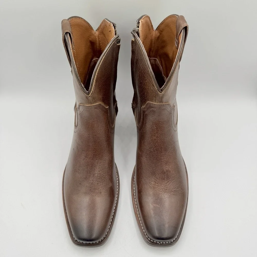 Cleo Wolf Fern Boots Women's Size 11‎ Distressed Chocolate Brown Leather